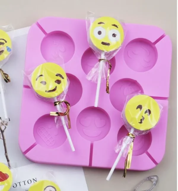 Emoji Lolipop Silicone Mold