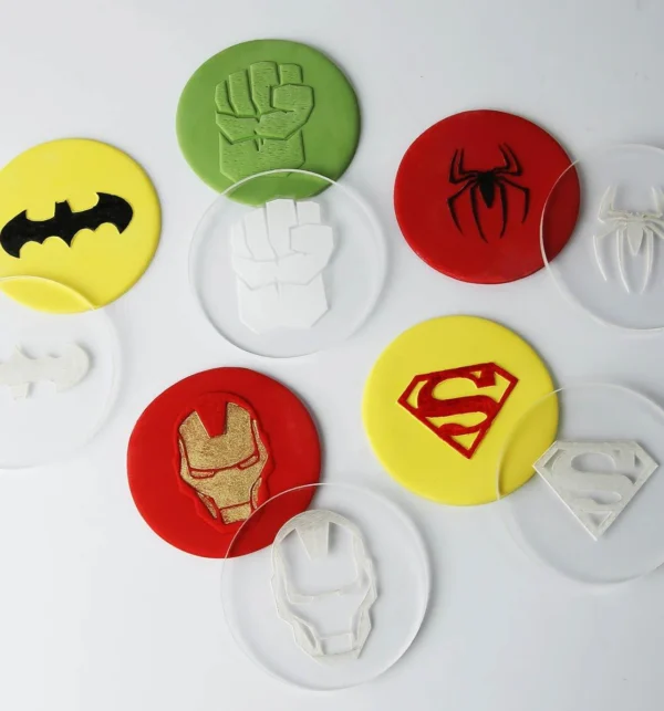 Super Hero Embossers Set Of 5 Pcs