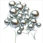 Silver Faux Balls Pack Of 20 Pcs