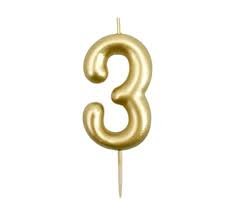 Numeric Candle Topper Of Number 3
