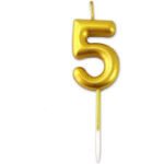 Numeric Candle Topper Of Number 5