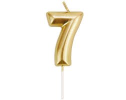 Numeric Candle Topper Of Number 7