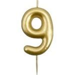Numeric Candle Topper Of Number 9