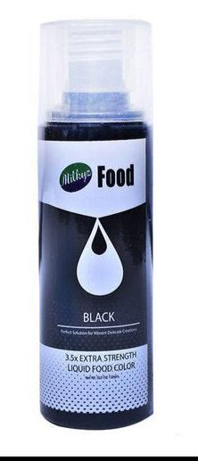 Milkyz Food Liquid Food Color Black 120ML Bottle