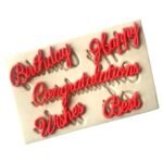 Best Wishes Silicone Mold