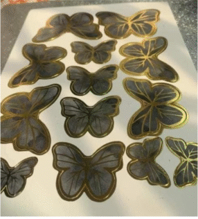13 Pcs Black Butterfly – Cake Decoration