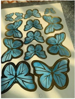 13 Pcs Blue Butterfly – Cake Decoration