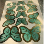 13 Pcs Green Butterfly Card – Cake Decoration