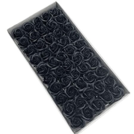Black Artificial Soap Flower (1 Piece)