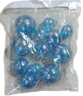 Blue Transparent Faux Balls