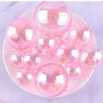 Pink Transparent Faux Balls