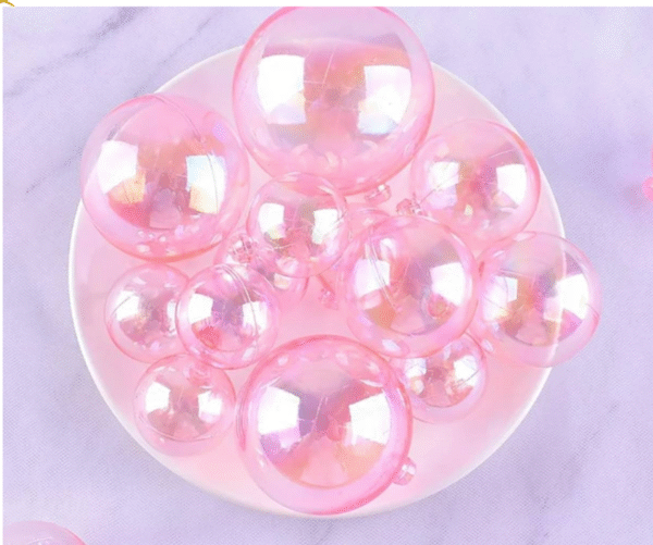 Pink Transparent Faux Balls Pink Transparent Faux Balls