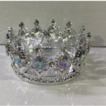 Silver Cake Crown – Elegant Cake Topper