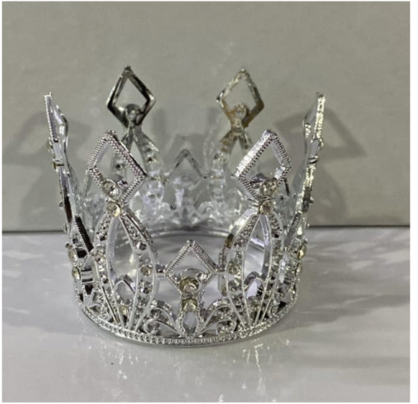 Silver Crown – Royal Cake Topper