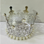 Silver Pearl Crown – Royal Elegance for Every Cake
