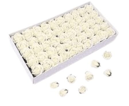White Artificial Soap Flower (1 Piece)