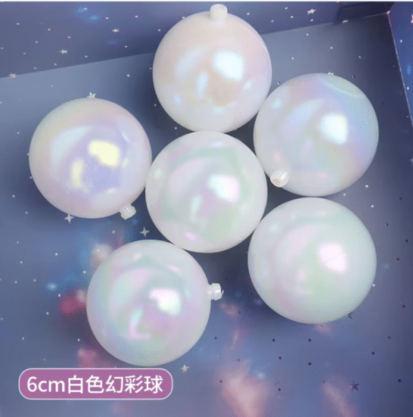 White Transparent Faux Balls