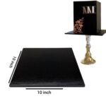 10 Inch Black Square Base