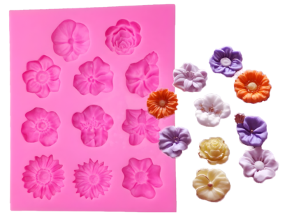 11 Cavity Flower Silicone Mold 11 Cavity Flower Silicone Mold